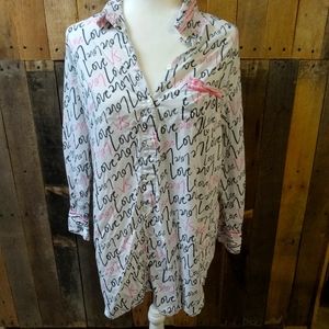 Victoria's Secret Button-Up Night Gown/Size Medium